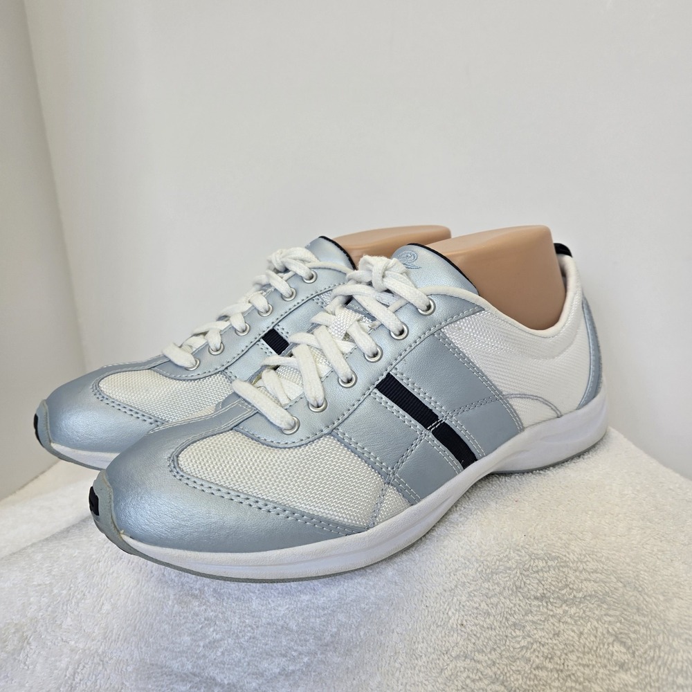 Easy Spirit Womens Size 8 M Jpaustra Powder Blue Leather Walking Lace Up Shoes